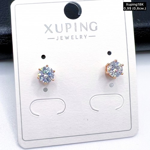 Сережки Xuping18К 20039 ( 0.6 см.)